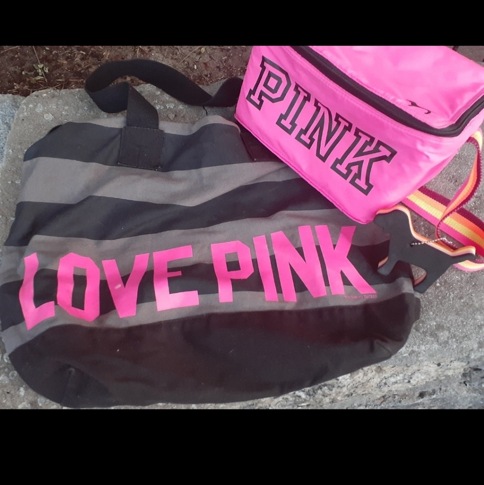 PINK Tote and Lunch Bag Bundle